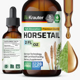 BIO KRAUTER Horsetail Extract Tincture 2 fl oz front view