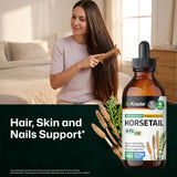 BIO KRAUTER Horsetail Extract Tincture 4 fl oz bottle with dropper
