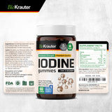 BIO KRAUTER Iodine Gummies lifestyle scene with a glass of water