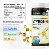 BIO KRAUTER L Tyrosine Gummies 1000mg gummies on a table