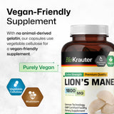 BIO KRAUTER Lion's Mane Mushroom Capsules on a table