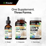 BIO KRAUTER Lion’s Mane Tincture 150g close-up of dropper