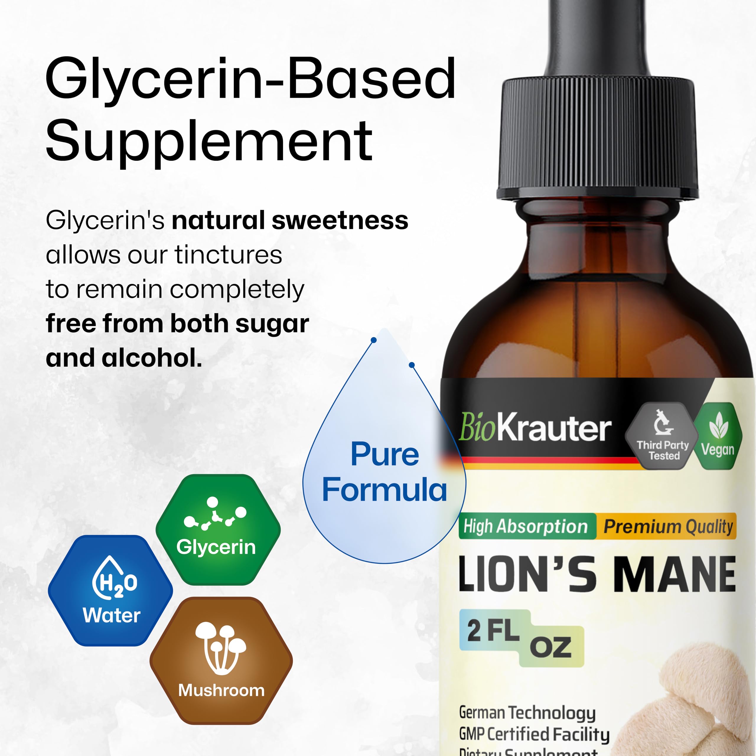 BIO KRAUTER Lion’s Mane Tincture 150g lifestyle scene