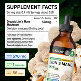BIO KRAUTER Lion's Mane Tincture 177g dropper close-up