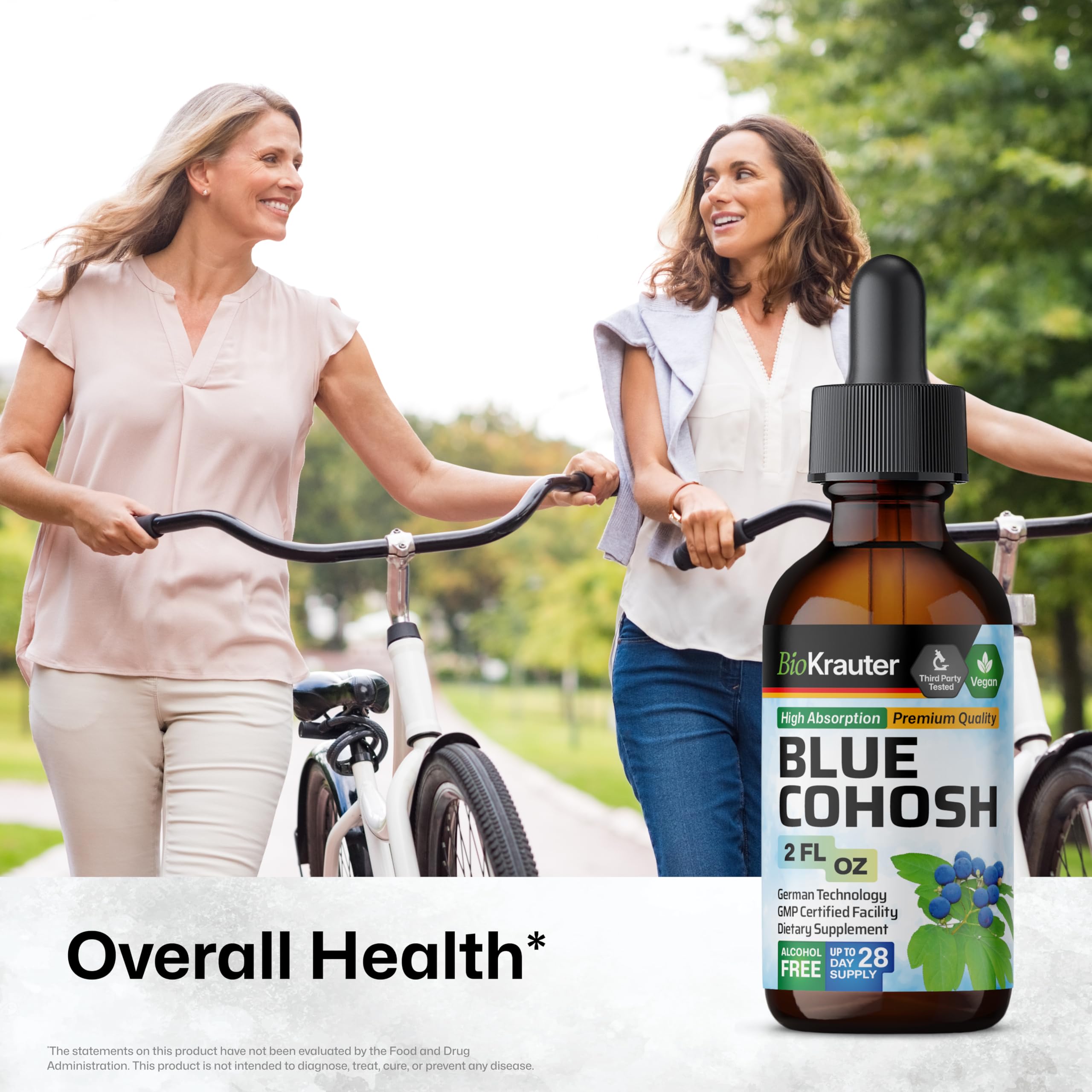 BIO KRAUTER Liquid Blue Cohosh Drops bottle with label