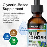 BIO KRAUTER Liquid Blue Cohosh Drops dropper close-up