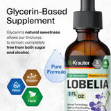 BIO KRAUTER Lobelia Drops 2 fl oz bottle with dropper