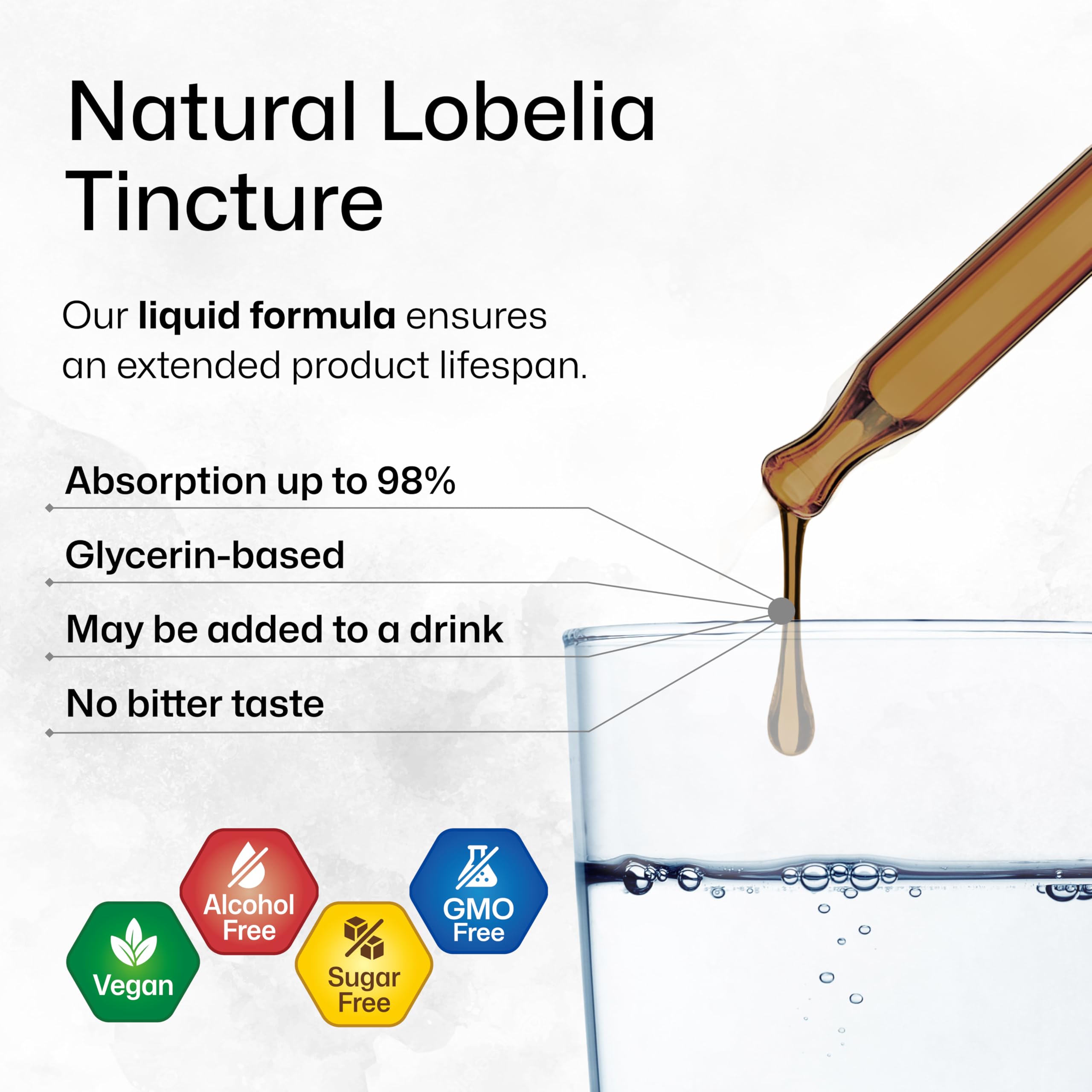BIO KRAUTER Lobelia Drops lifestyle scene with water