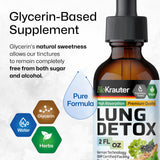 BIO KRAUTER Lung Support Tincture with water and juice