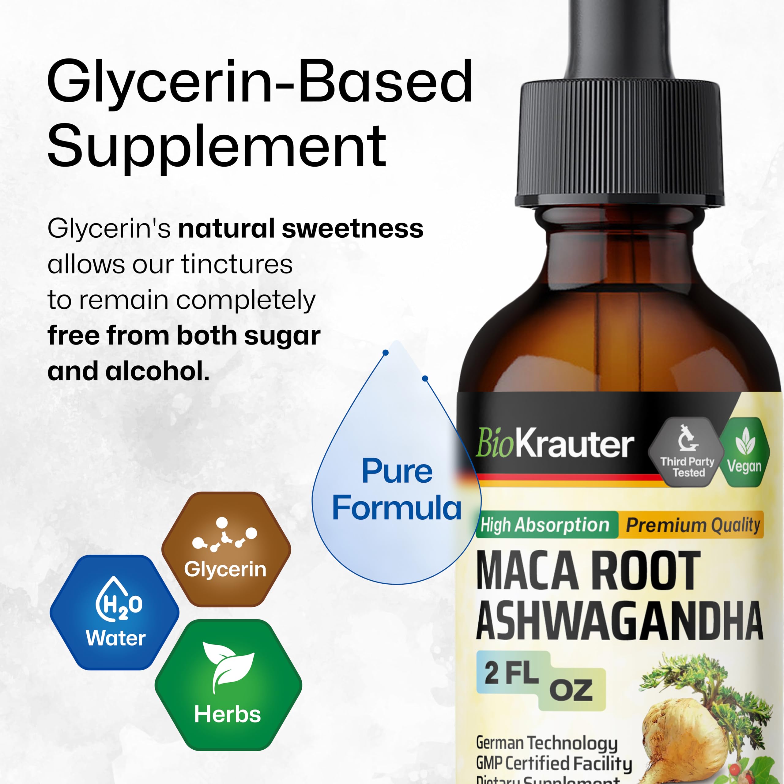 BIO KRAUTER Maca & Ashwagandha Tincture lifestyle scene