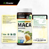 BIO KRAUTER Maca Root Gummies with a measuring spoon