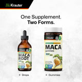 BIO KRAUTER Maca Root Tincture on a kitchen counter
