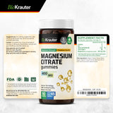 BIO KRAUTER Magnesium Gummies 400mg bottle with background