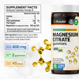 BIO KRAUTER Magnesium Gummies 400mg nutritional information