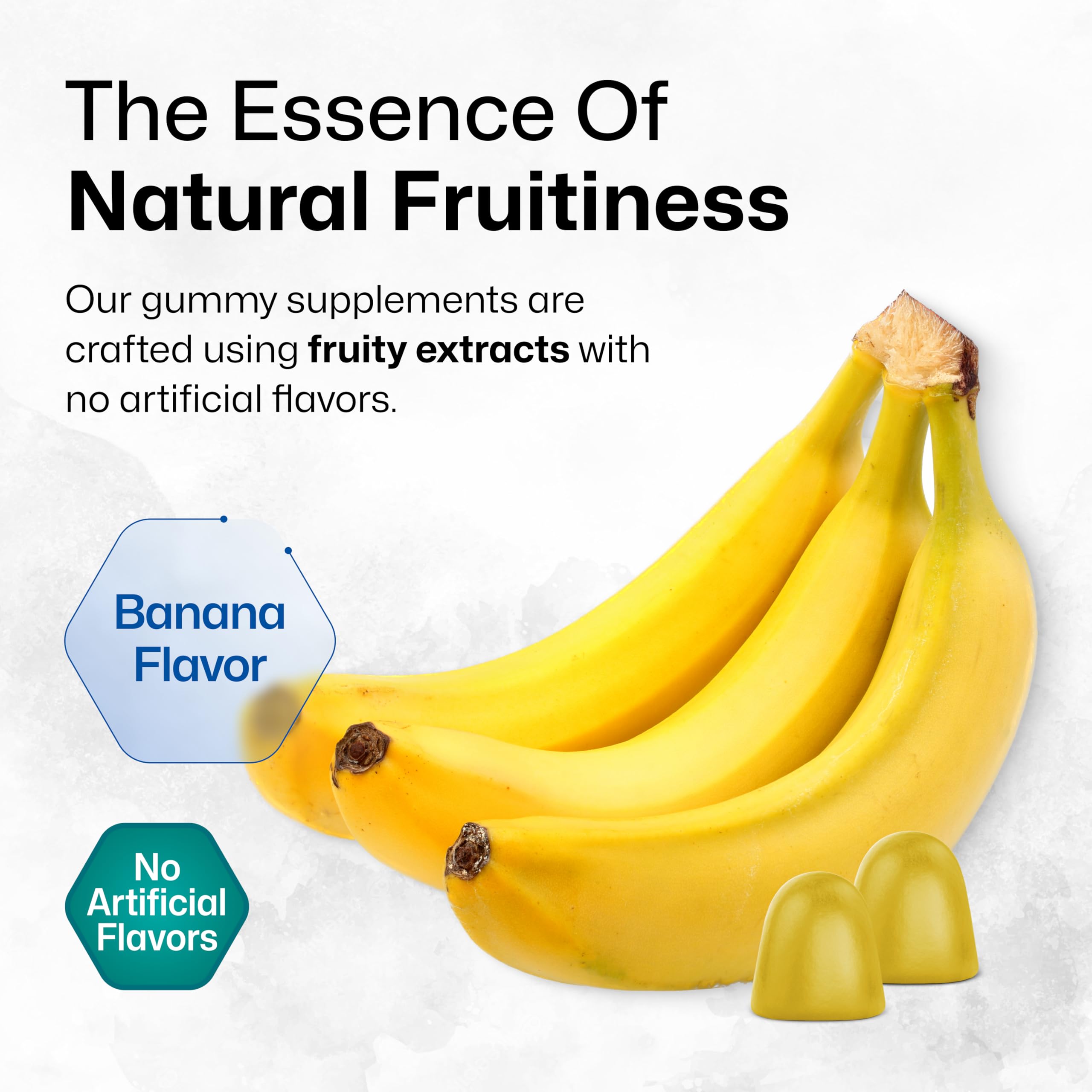 BIO KRAUTER Magnesium Gummies 400mg with a banana