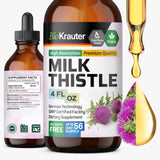 BIO KRAUTER Milk Thistle Drops 4 fl oz bottle front view