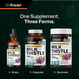 BIO KRAUTER Milk Thistle Drops on kitchen counter