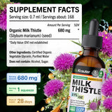 BIO KRAUTER Milk Thistle Drops serving suggestion with water