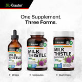 BIO KRAUTER Milk Thistle Gummies back view packaging