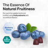 BIO KRAUTER Milk Thistle Gummies close-up of blueberry flavour
