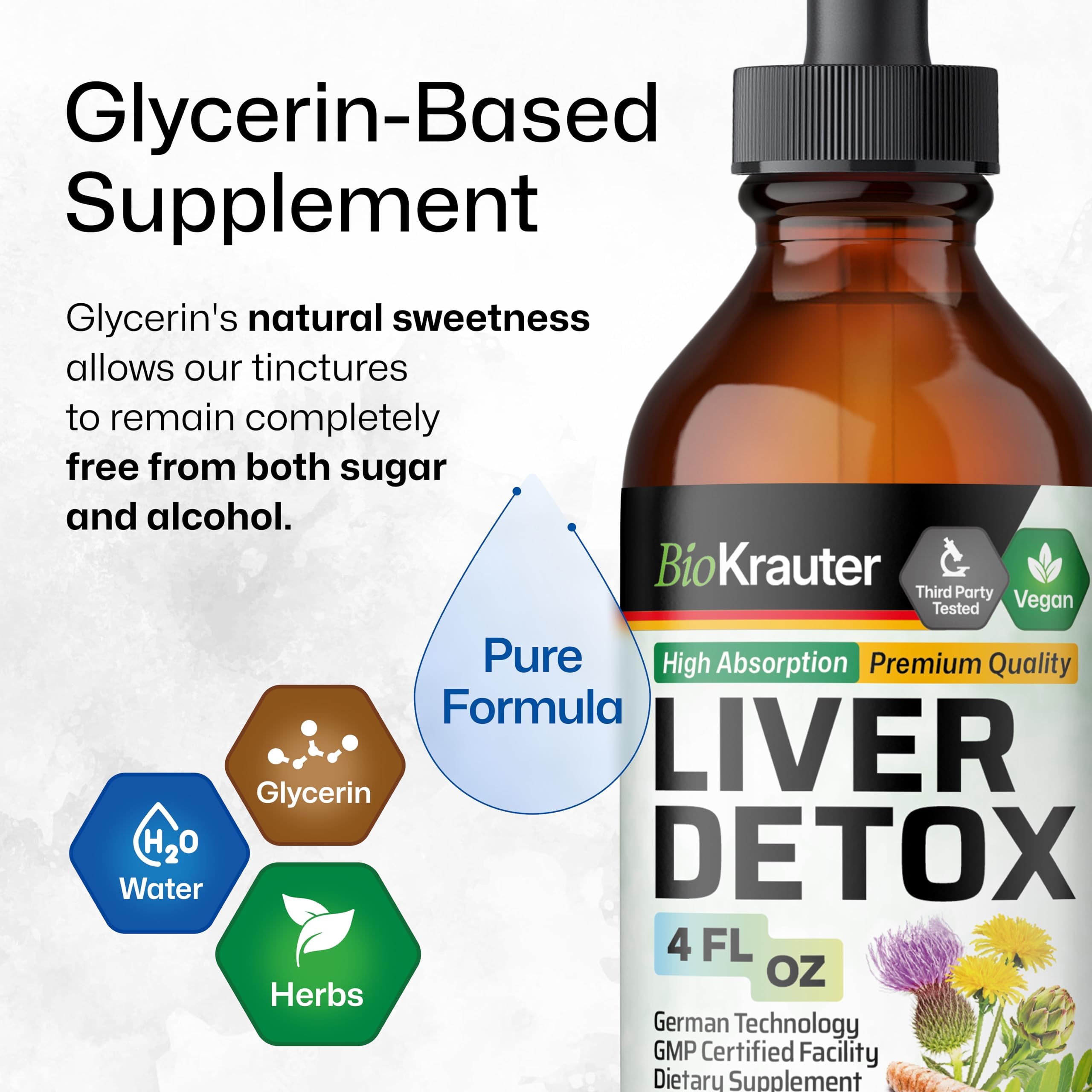 BIO KRAUTER Milk Thistle Liver Support Supplement packaging