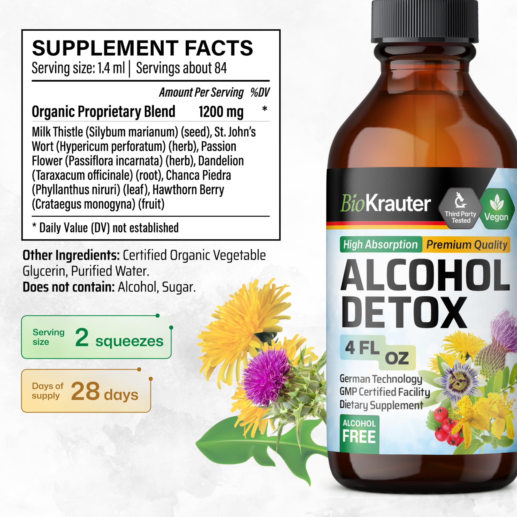 BIO KRAUTER Milk Thistle Tincture ingredients list