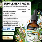BIO KRAUTER Motherwort Liquid Extract in a glass of water