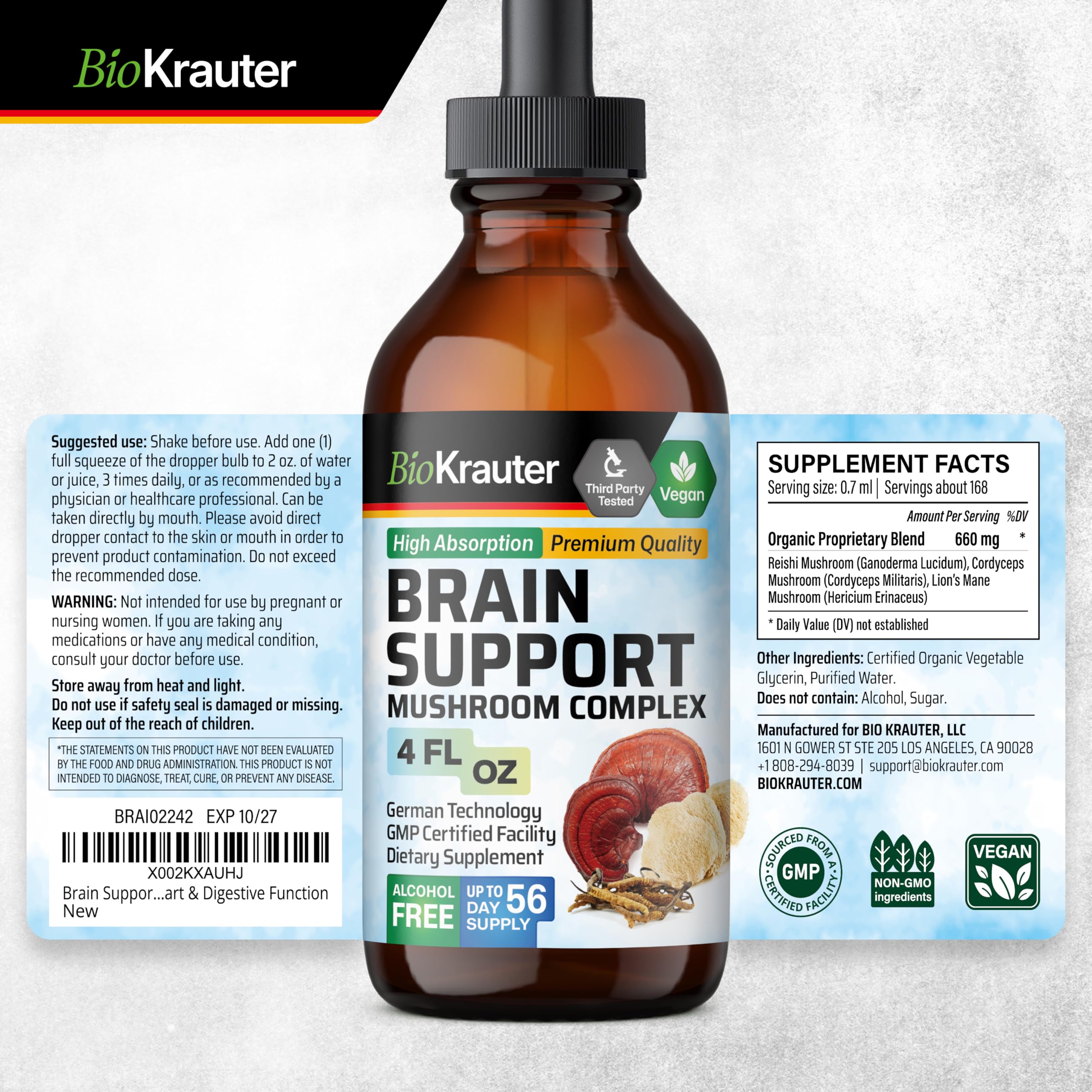 BIO KRAUTER Mushroom Tincture lifestyle scene