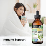 BIO KRAUTER Olive Leaf Extract Liquid 4 fl oz bottle side view