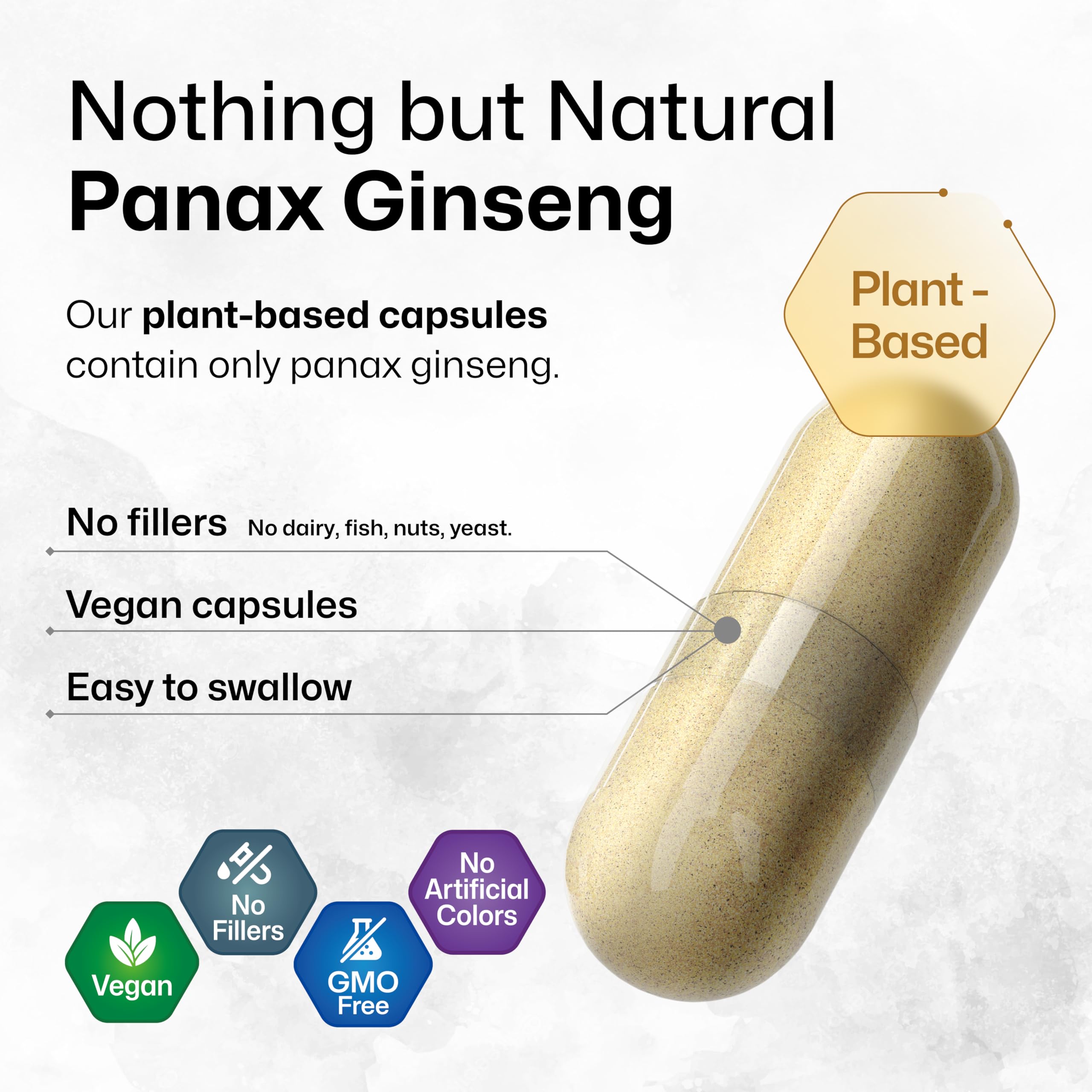 BIO KRAUTER Panax Ginseng Capsules open bottle showing capsules