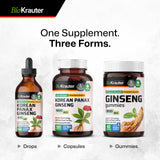 BIO KRAUTER Panax Ginseng Capsules packaging dimensions