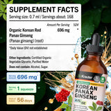 BIO KRAUTER Panax Ginseng Extract drops in a glass of water