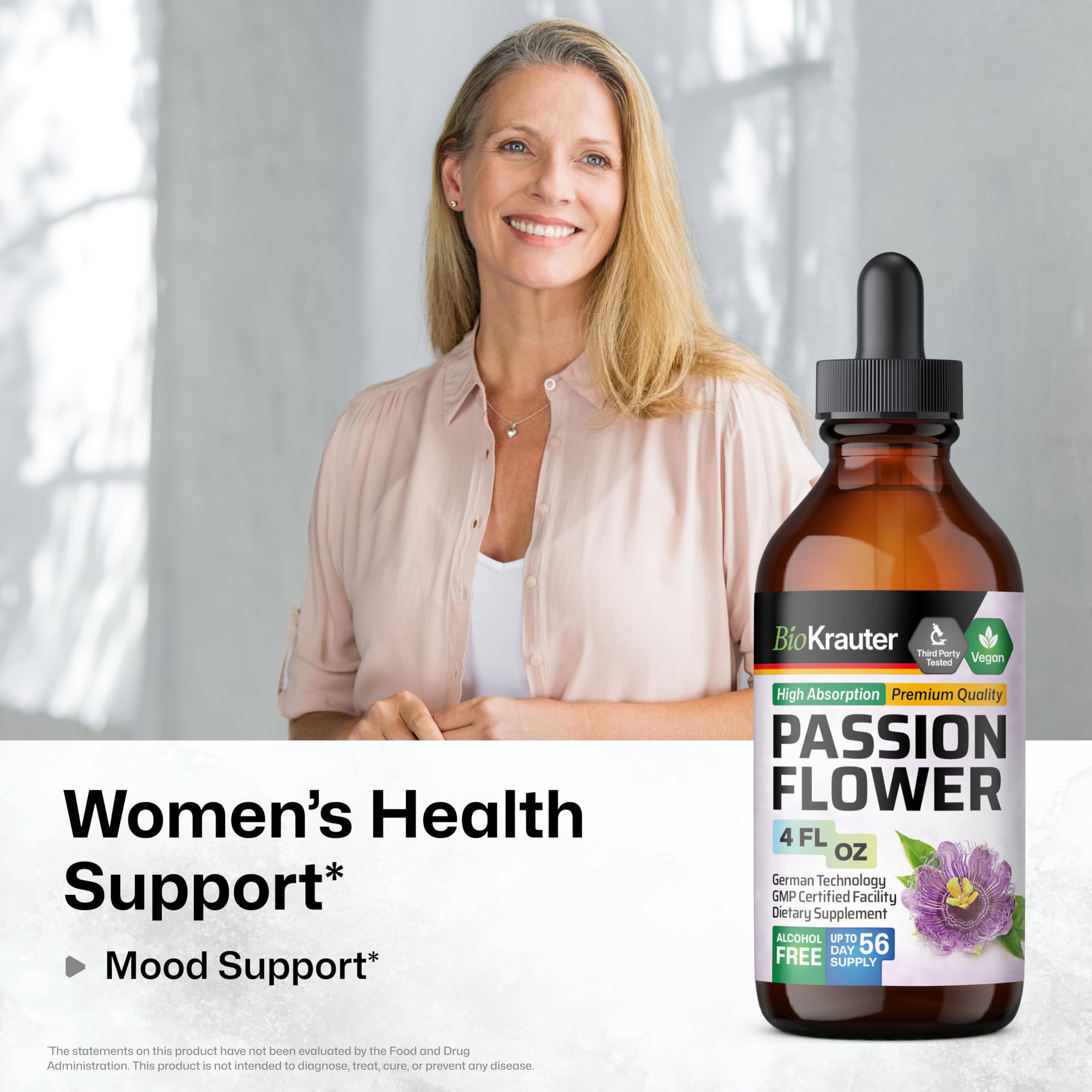 BIO KRAUTER Passionflower Sleep Supplement bottle with label