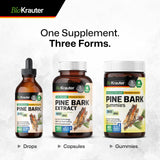 BIO KRAUTER Pine Bark Extract Tincture 259g with measuring dropper