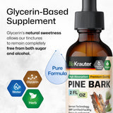 BIO KRAUTER Pine Bark Extract Tincture dropper close-up