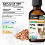 BIO KRAUTER Pine Bark Extract Tincture label close-up