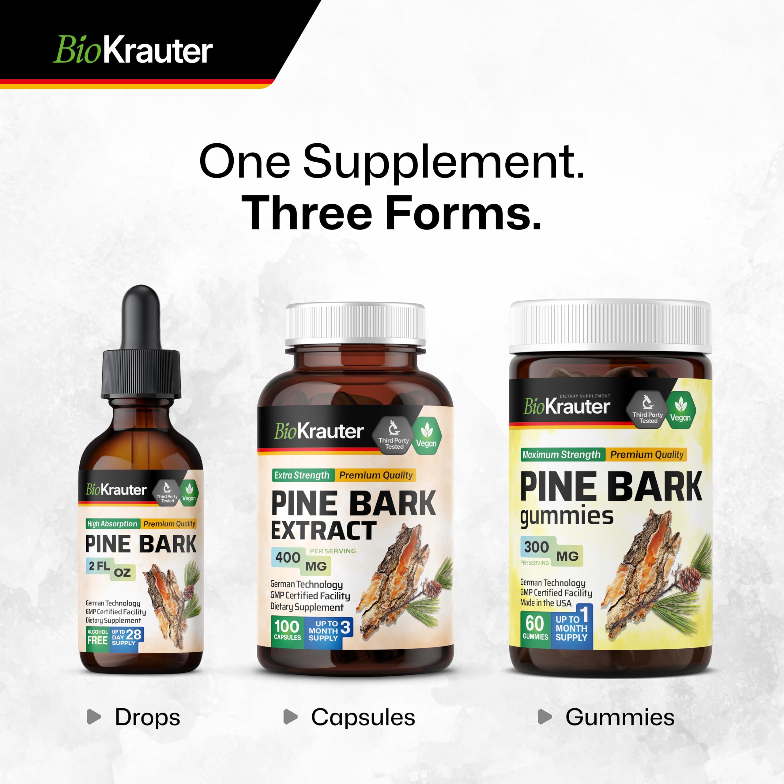 BIO KRAUTER Pine Bark Extract Tincture lifestyle scene