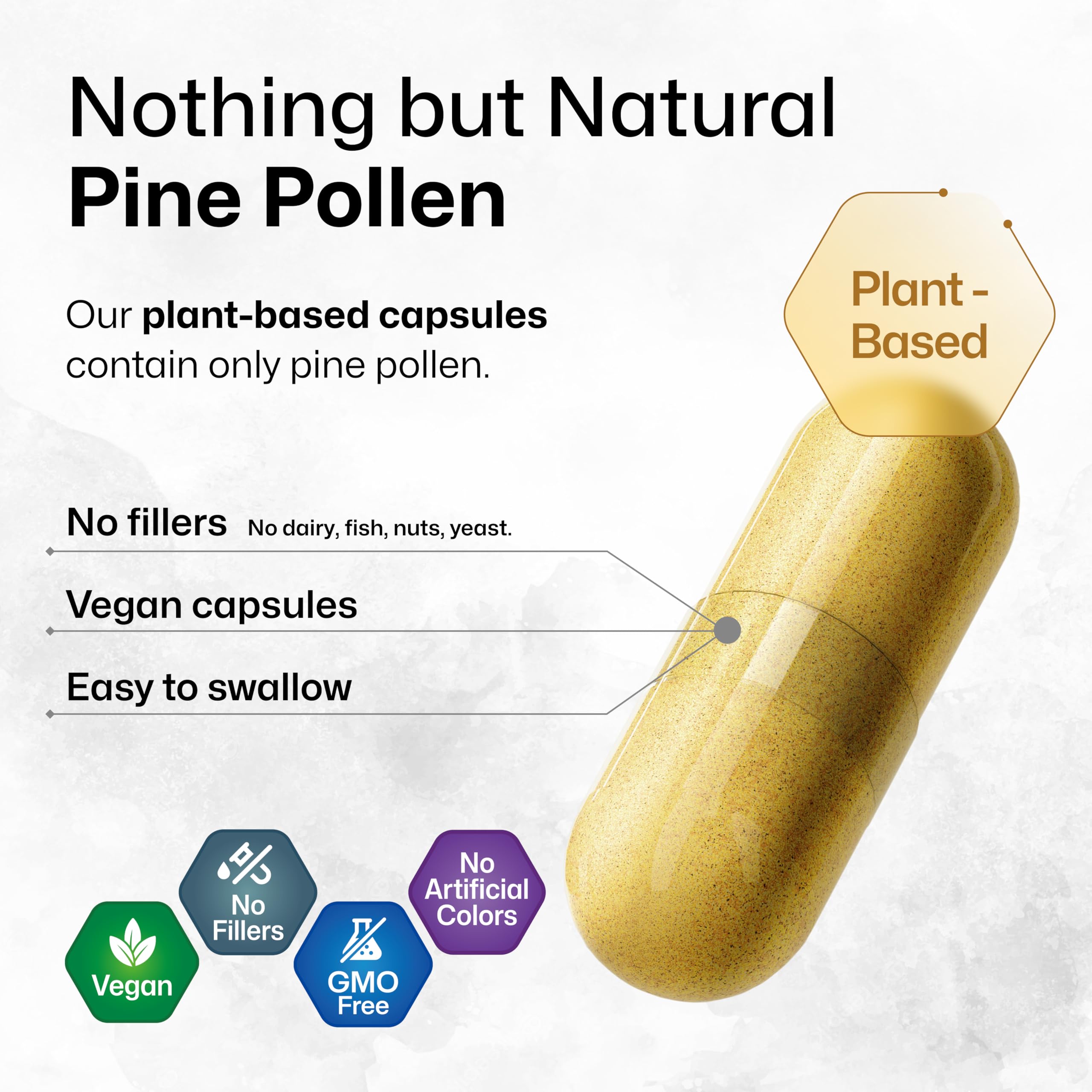 BIO KRAUTER Pine Pollen Capsules close-up