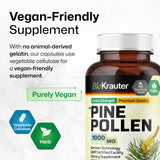 BIO KRAUTER Pine Pollen Capsules on a table