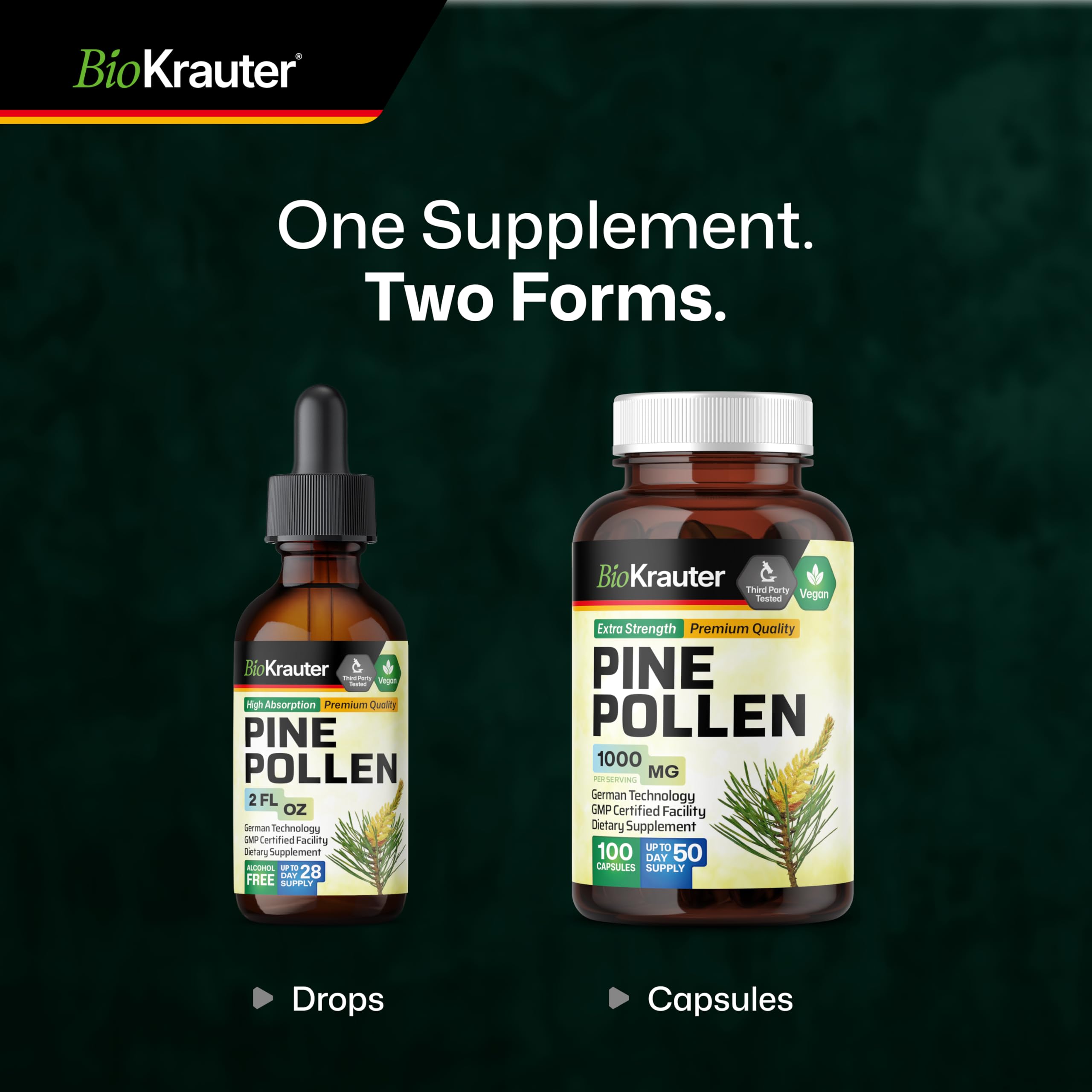 BIO KRAUTER Pine Pollen Extract lifestyle scene