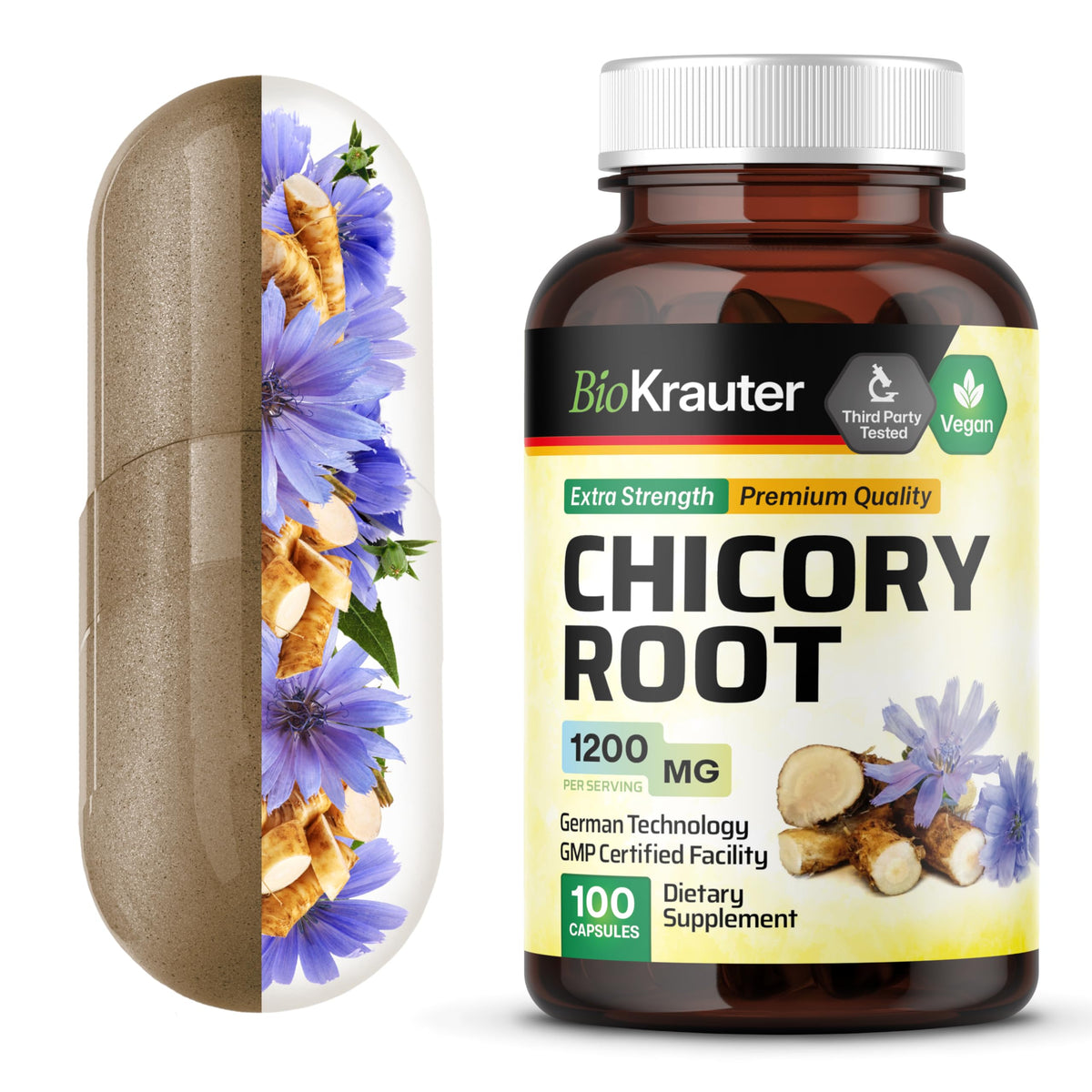 BIO KRAUTER Prebiotic Fiber Supplement bottle front view