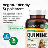 BIO KRAUTER Quinine Capsules displayed on a wooden table