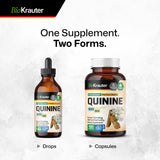 BIO KRAUTER Quinine Capsules packaging on a kitchen counter