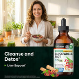 BIO KRAUTER Sarsaparilla Root Drops ingredients list on packaging
