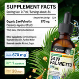 BIO KRAUTER Saw Palmetto Supplement serving suggestion with water