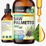BIO KRAUTER Saw Palmetto Tincture 4 fl oz front view