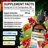 BIO KRAUTER Schisandra Supplement liquid in a glass