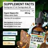 BIO KRAUTER Slippery Elm Tincture in a glass of water
