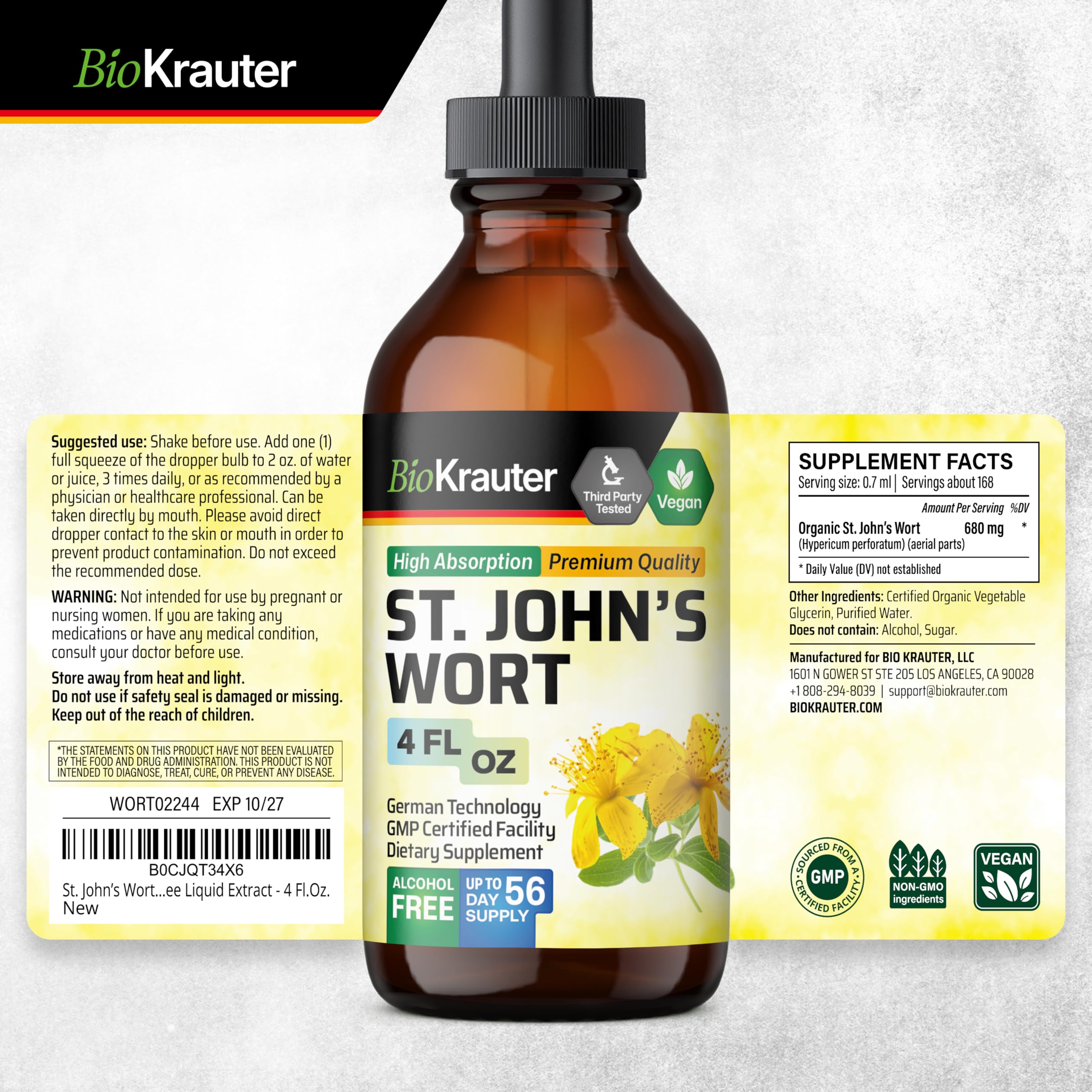 BIO KRAUTER St John's Wort Tincture lifestyle scene