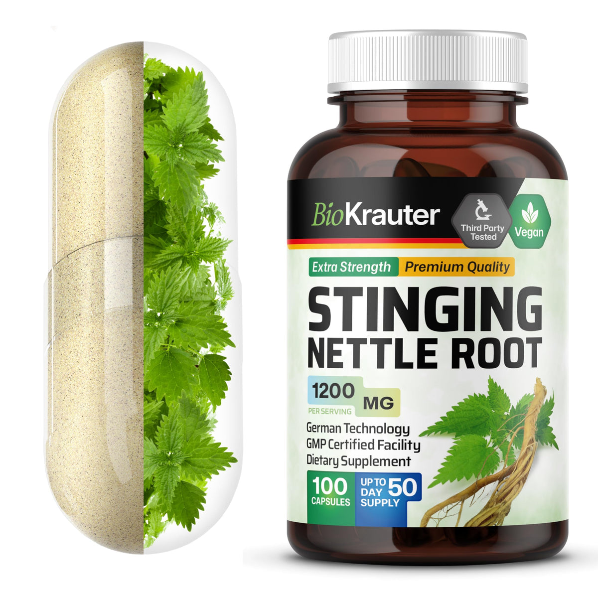 BIO KRAUTER Stinging Nettle Capsules front view